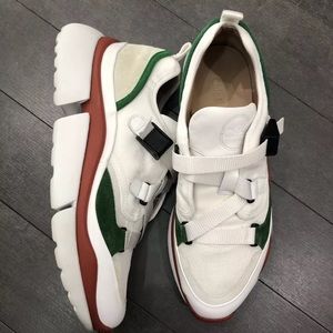 Chloé "Sonnie Mixed Media Low Top Sneakers"